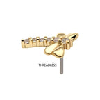 Invictus | 14k gold | 6-cluster Dragonfly | CZ