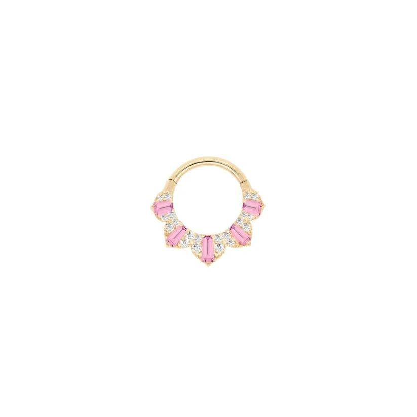 Buddha | 14k Gold | Gilty Pleasure Clicker | Pink Tourmaline + Diamond
