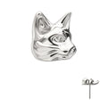 Invictus | Titanium | Threadless Low Profile 3D Cat Head Top
