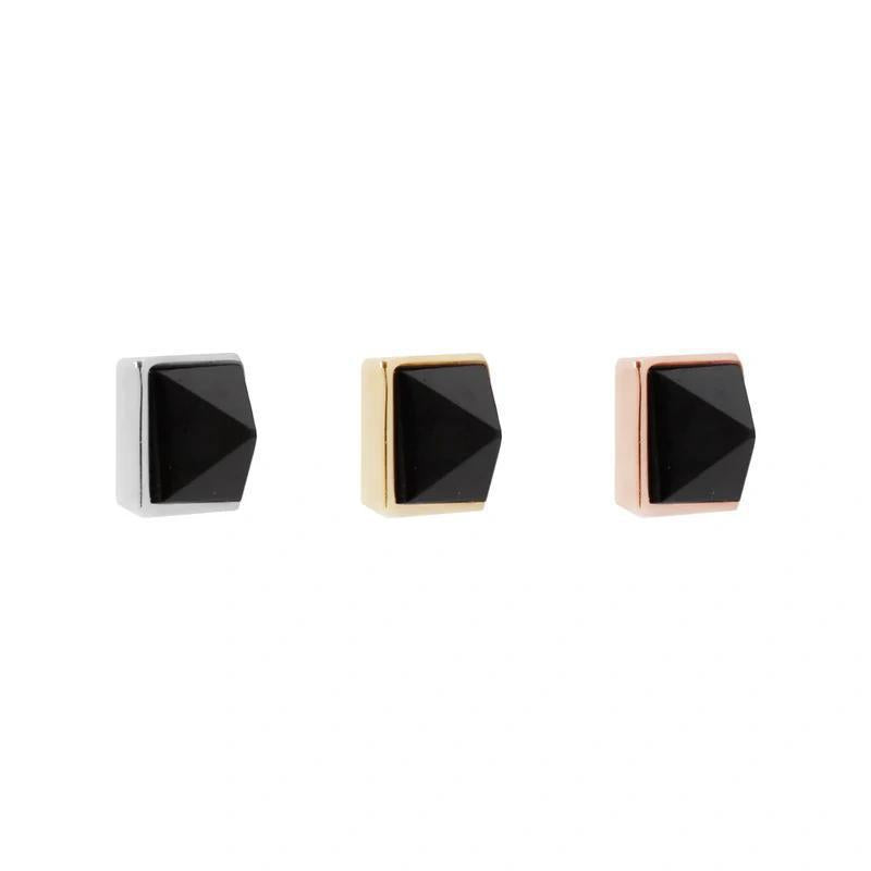 Buddha | 14k gold | Pyramid Reverse | Black Agate