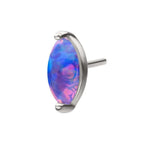 Invictus | 14k gold | Prong Set Marquise Opal | Synthetic Opal