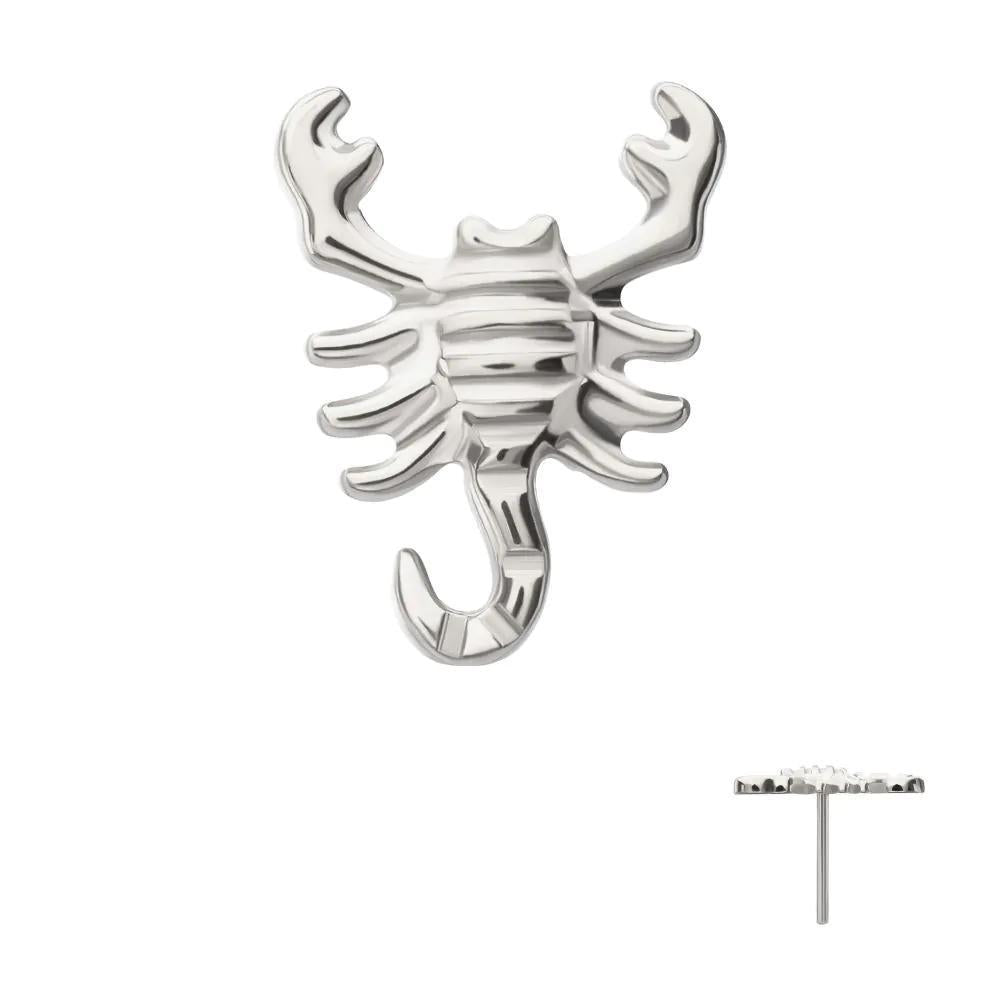 Invictus | Titanium | Threadless Low Profile 3D Scorpion Top