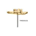 Invictus | 14k gold | Prong Set Cherry Blossom | CZ