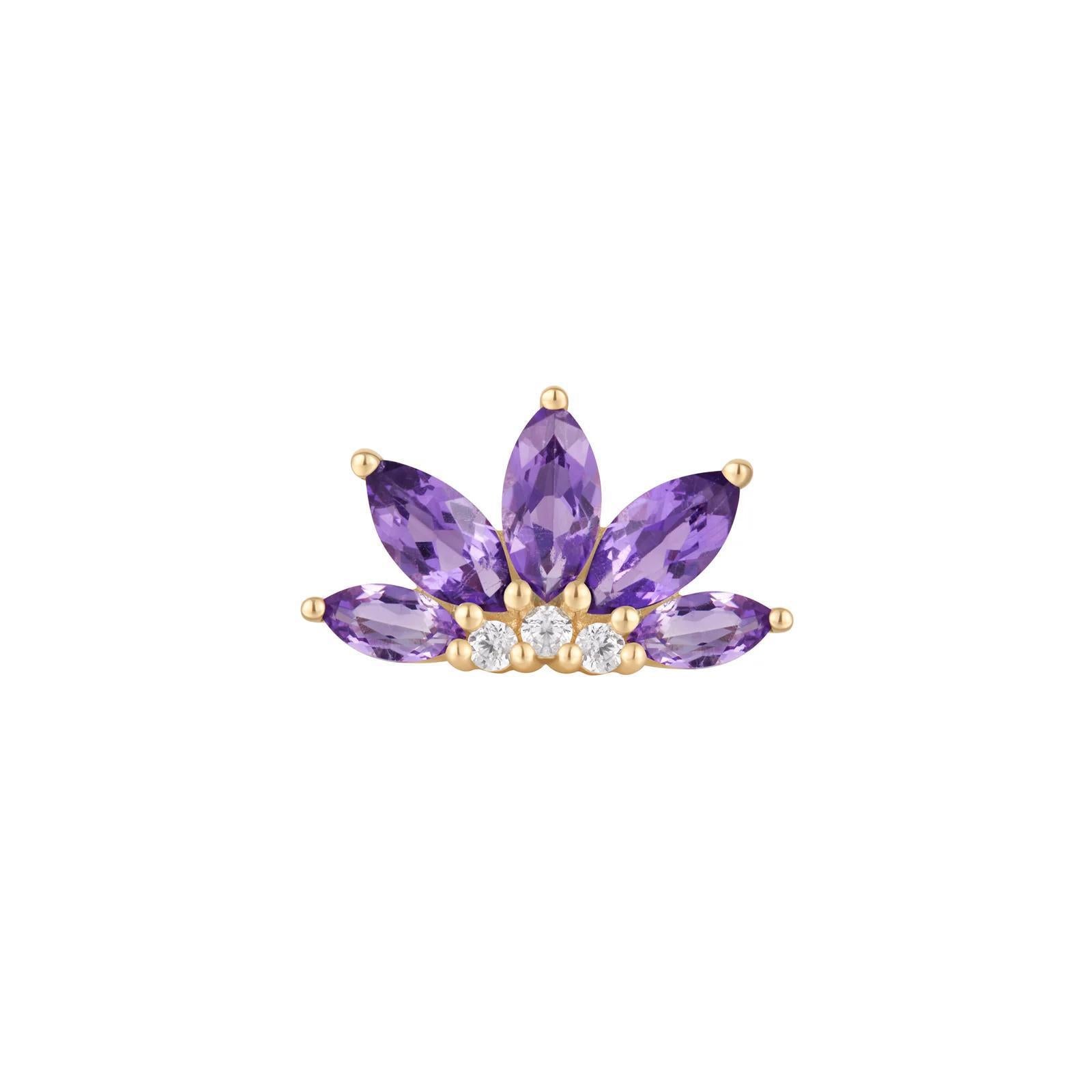 Buddha | 14k gold | Valentina | Amethyst
