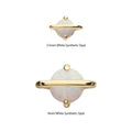 Invictus | 14k gold | Planet | Synthetic White Opal