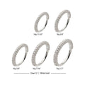 Invictus | 14k gold | 3 Row Prong Set Hinged Segment Clicker | CZ