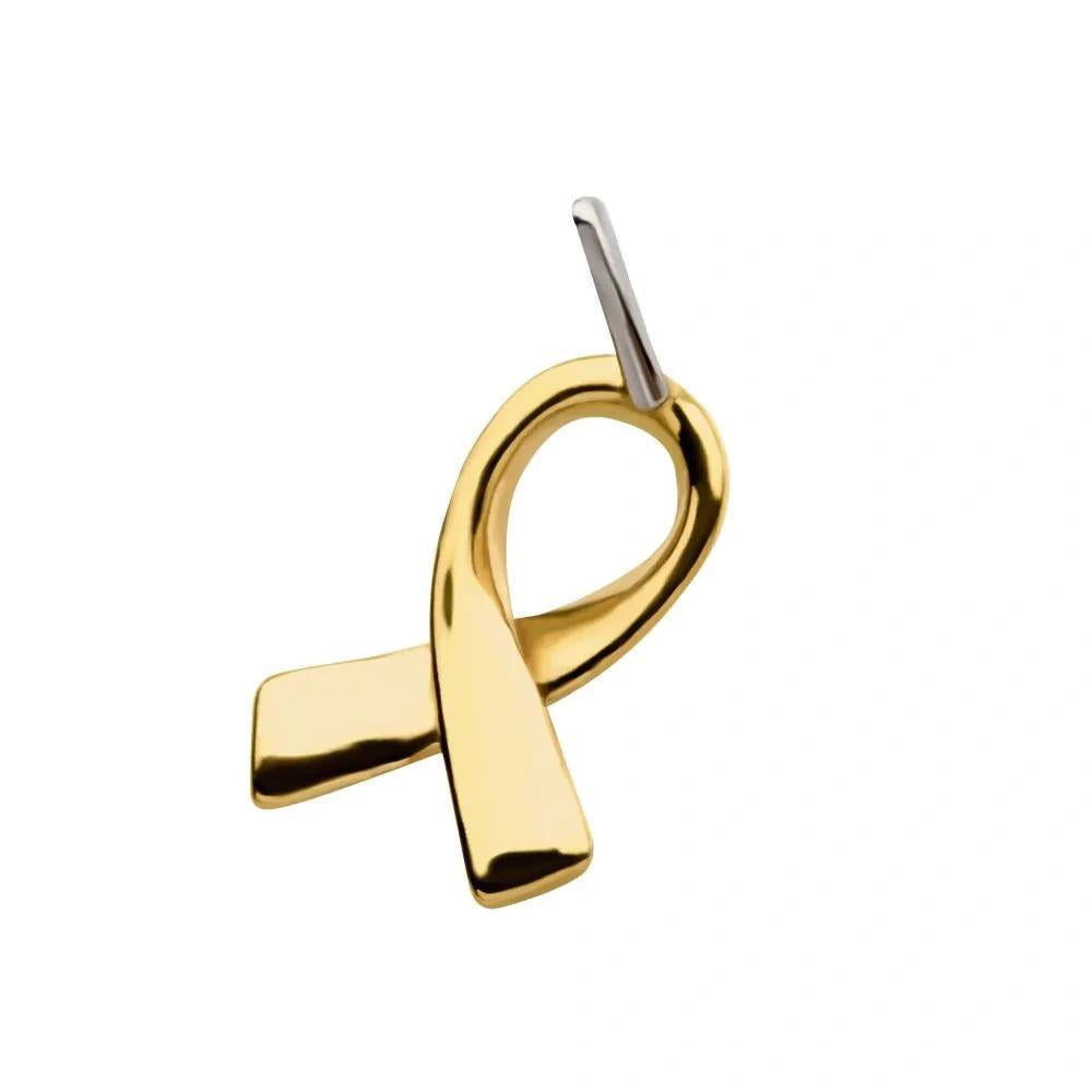 Invictus | 14k gold | Awareness Ribbon
