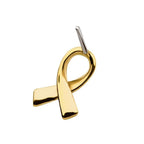 Invictus | 14k gold | Awareness Ribbon