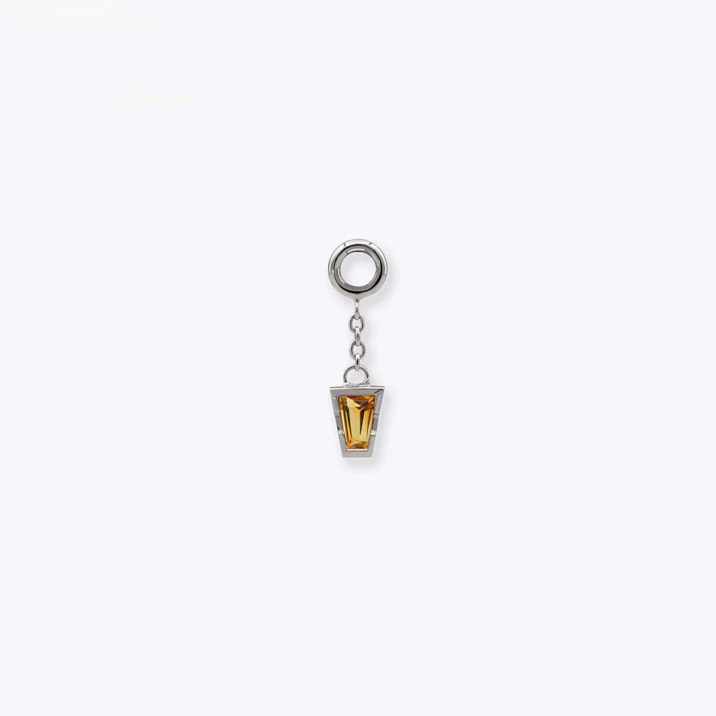 Tether | 14k gold | Linda Chain Charm | Citrine
