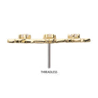 Invictus | 14k gold | Triple Cut Out Cherry Blossom | CZ