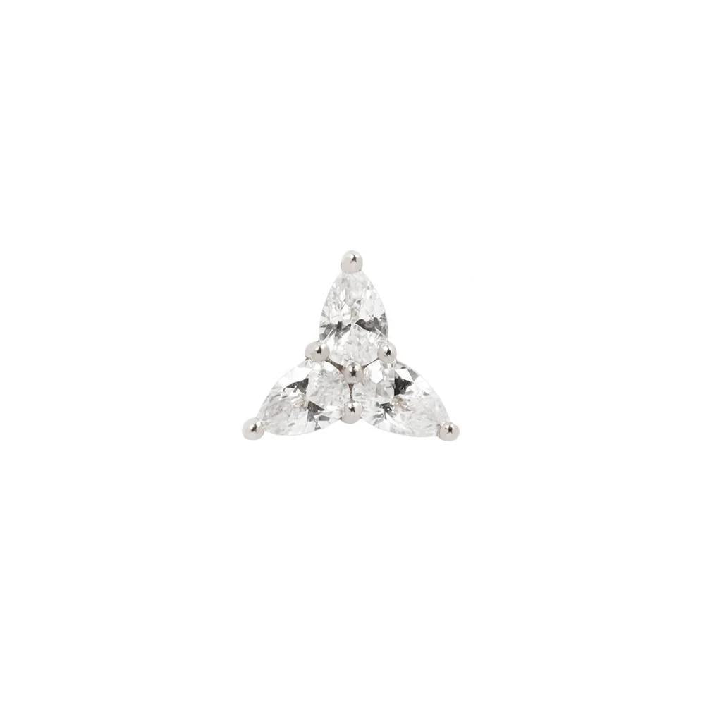 Buddha | 14k gold | 3 Little Pears | Clear CZ