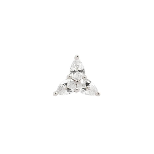 Buddha | 14k gold | 3 Little Pears | Clear CZ