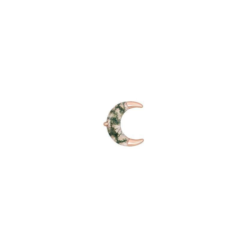 Buddha | 14k Gold | Witching Hour Threadless End | Moss Agate