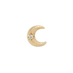 Buddha | 14k gold | Moonshine | Satin Finish | Swarovski Crystal CZ