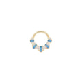 Buddha | 14k Gold | Gilty Pleasure Clicker | London Blue Topaz + White Diamond