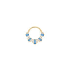 Buddha | 14k Gold | Gilty Pleasure Clicker | London Blue Topaz + White Diamond