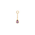 Buddha | 14k gold | Concorde Chain Charm | Amethyst