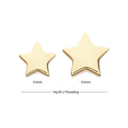 Invictus | 14k gold | 14g Dermal Top | Star