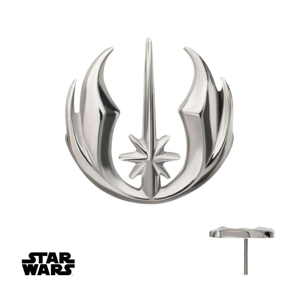 Inv | Titanium | Threadless Star Wars Jedi Symbol Top