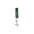 Buddha | 14k gold | Crave | Moss Agate