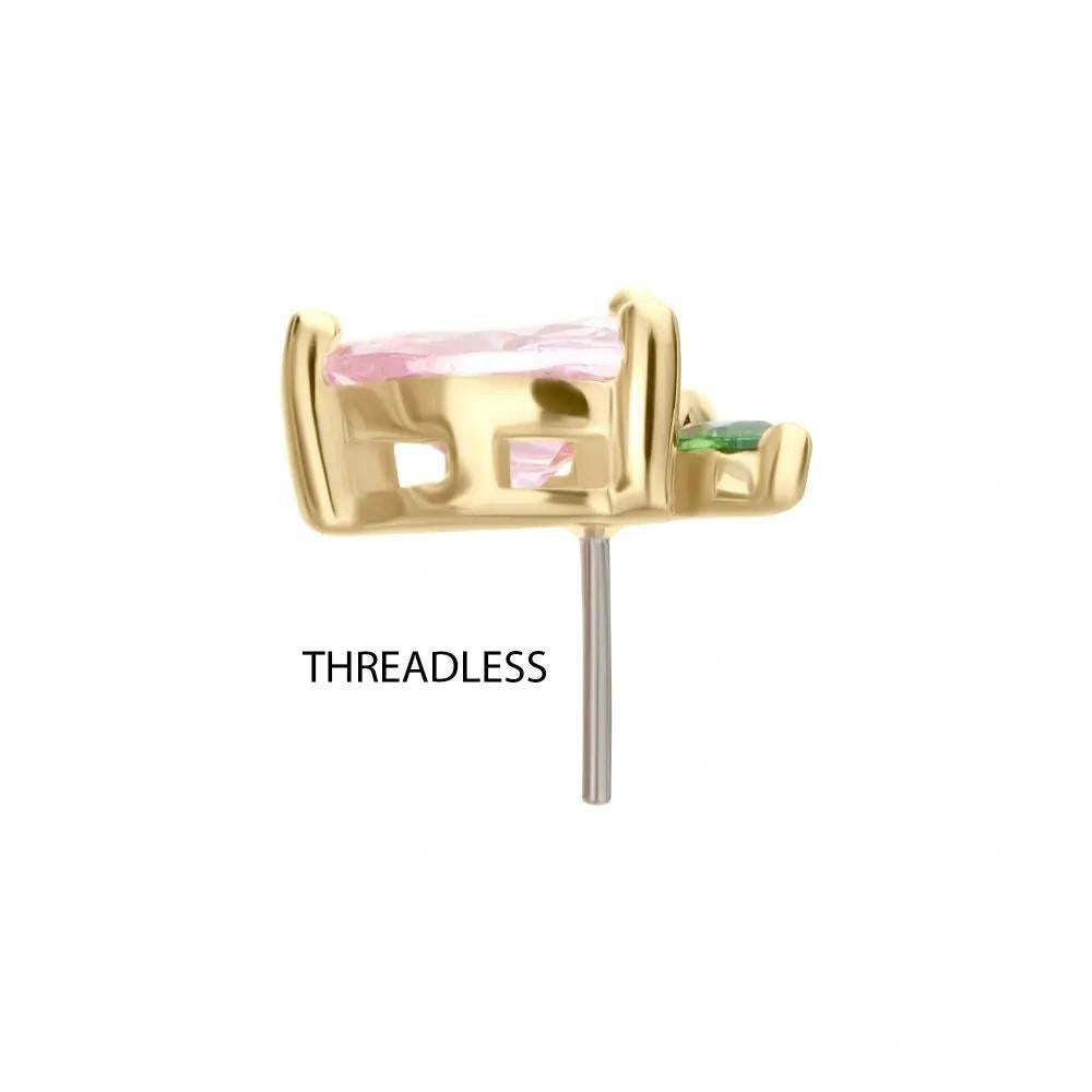 Invictus | 14k gold | Peach Heart | CZ