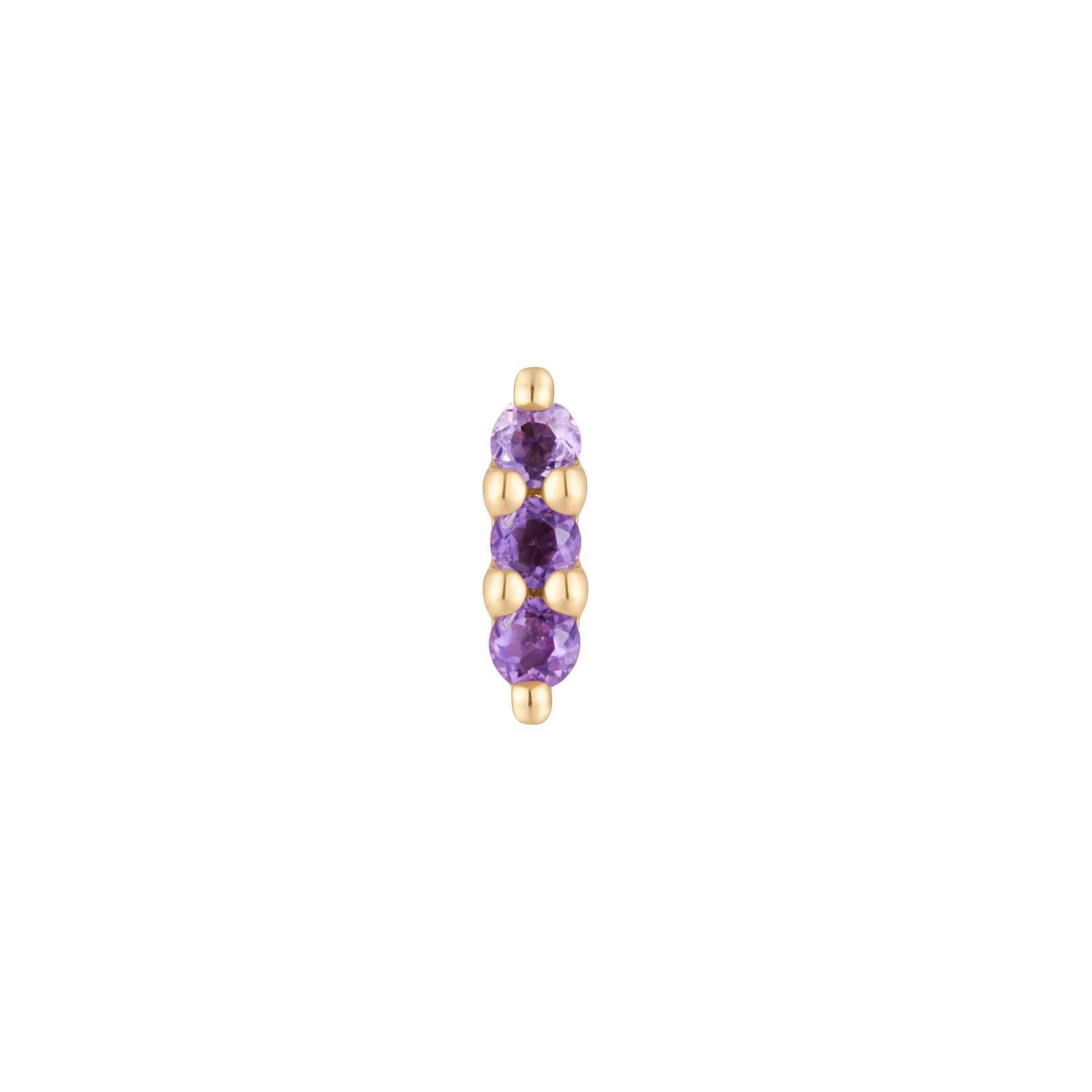Buddha | 14k gold | Mishka 3 | Amethyst